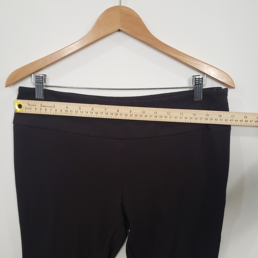 Antonio Melani Black Dress Pants Womens 10 Side Zip Stretch Trousers Workwear - Picture 4 of 5